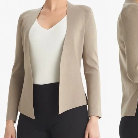 MM Lafleur Sweaters - MM Lafleur Woolf Jardigan Jacket Cardigan Taupe Open-Front Size XS Women's